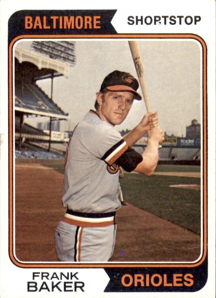1974 Topps Frank Baker #411 card