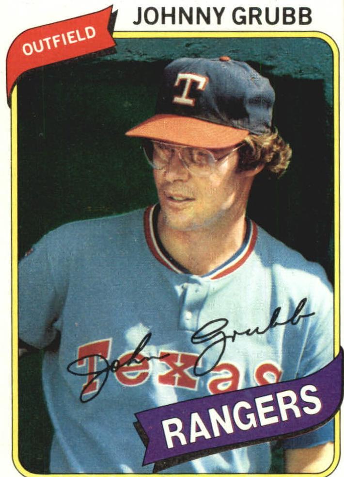 1980 Johnny Grubb #313