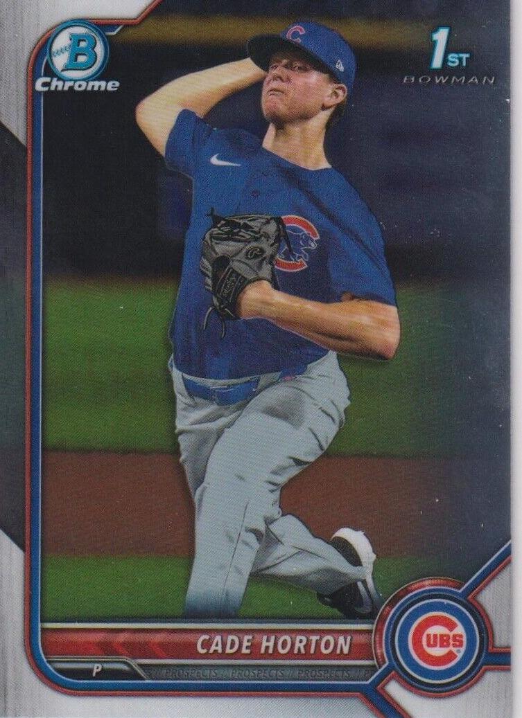 Cade Horton 2022 Bowman Draft Chrome Baseball