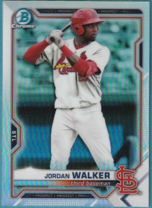 2021 Bowman Draft Chrome Jordan Walker [Refractor] #BDC-187 card