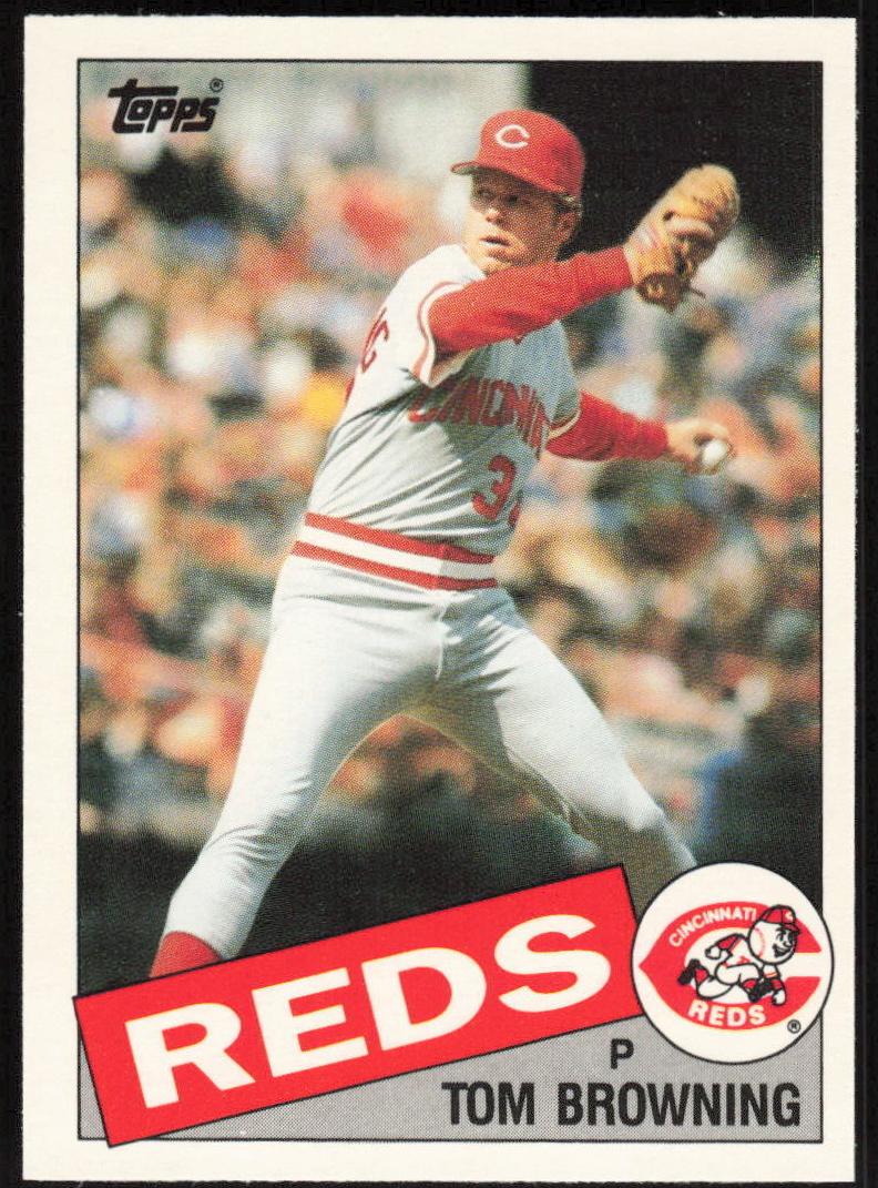 1985 Topps Traded Tiffany Tom Browning #11T card