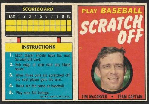 1970 Tim McCarver #NNO