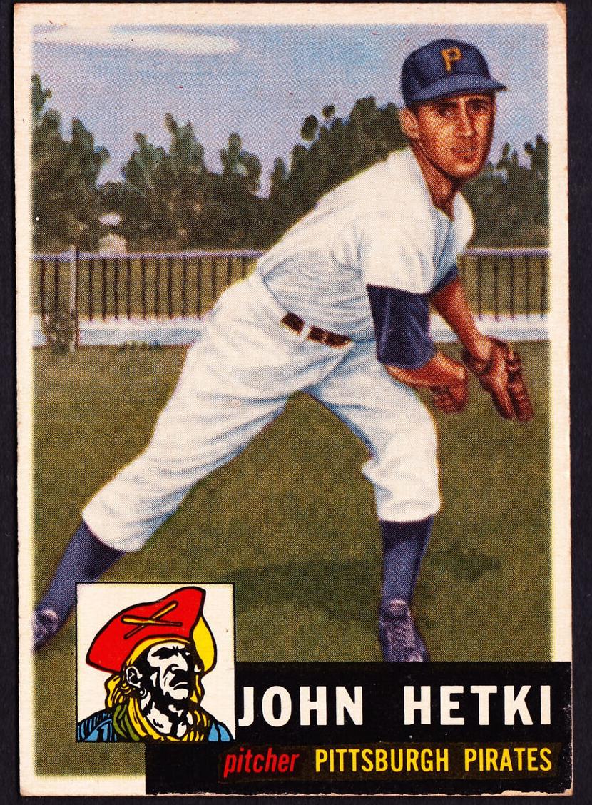 1953 Topps John Hetki #235 card