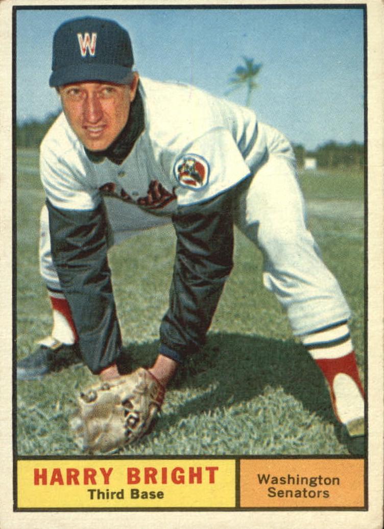 1961 Topps Harry Bright #447 card