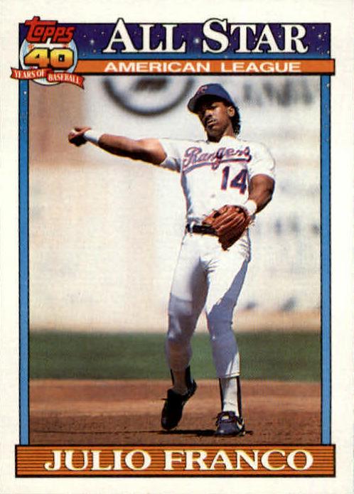 1991 Julio Franco #387