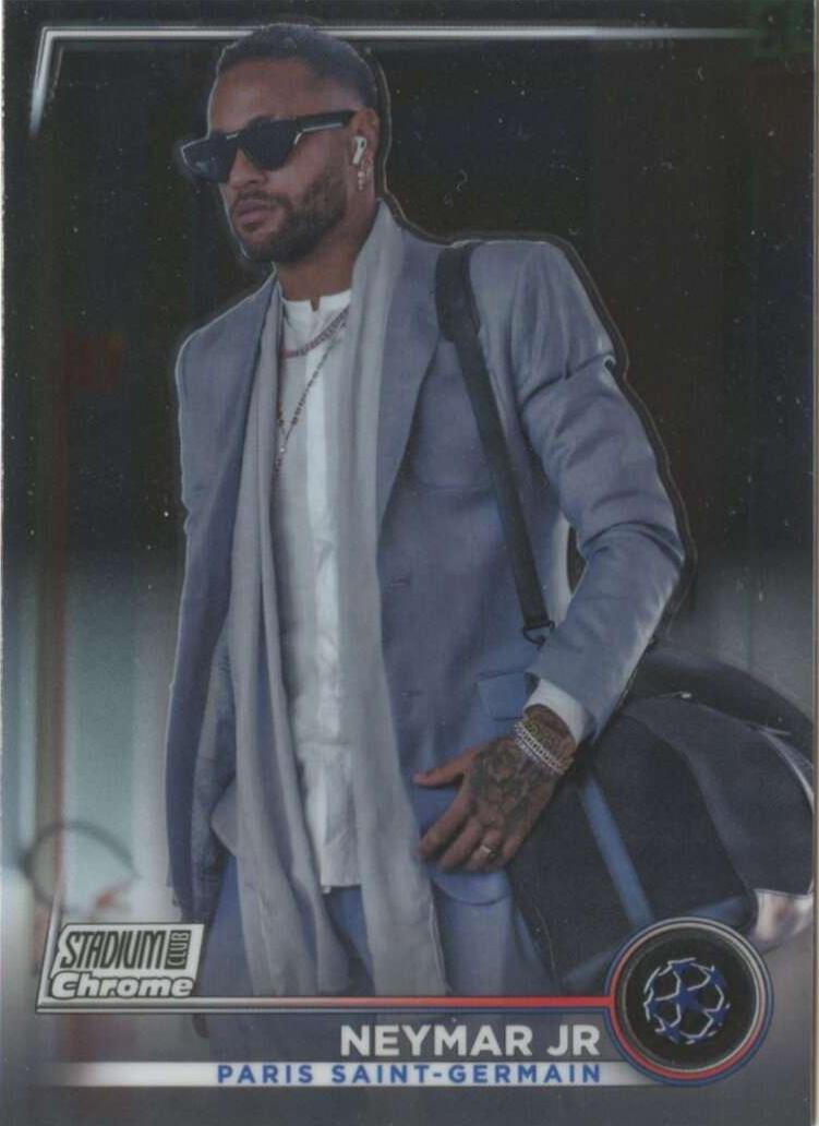 2022 Topps Chrome UEFA Club Competitions Neymar Jr [Gold] #10 card