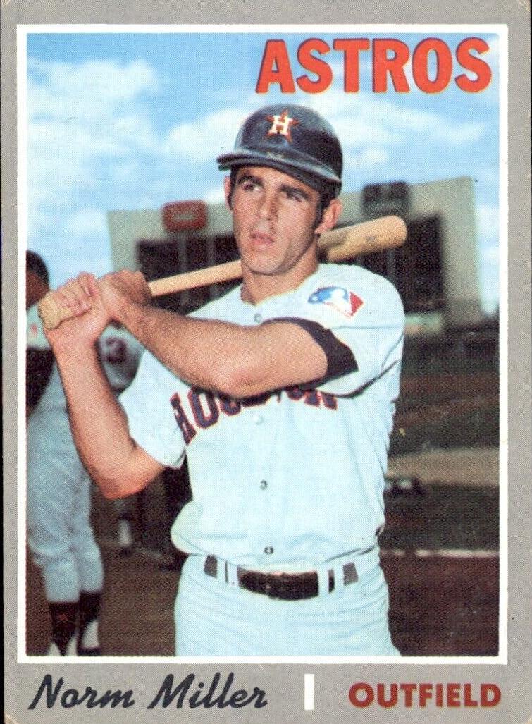 1970 Topps Norm Miller #619 card