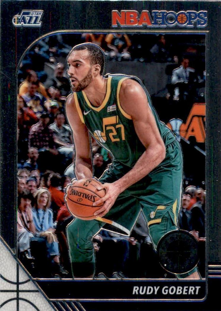2019 Panini Hoops Premium Stock Rudy Gobert #187 card