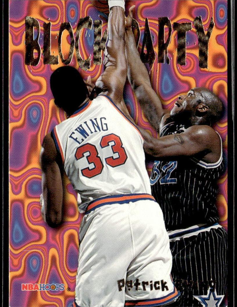 1995 Hoops Block Party Patrick Ewing #9 card