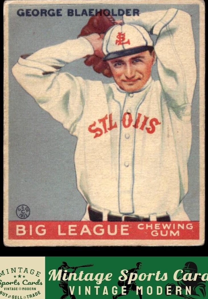 1933 George Blaeholder #16
