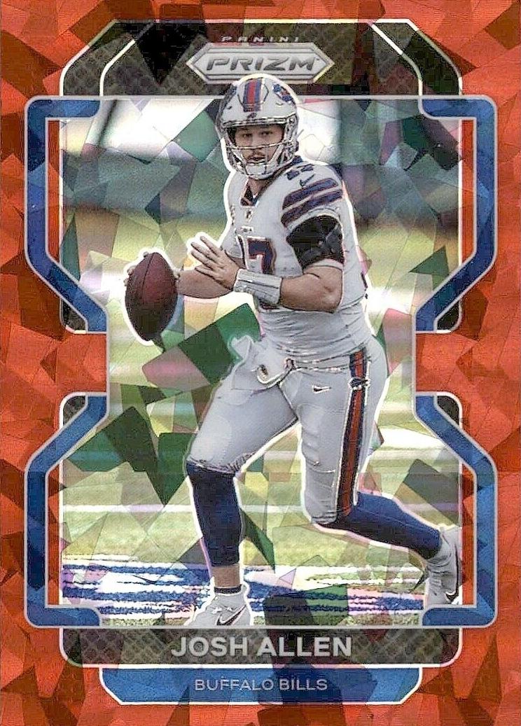 2021 Panini Prizm Josh Allen [Red White and Blue Prizm] #117 card