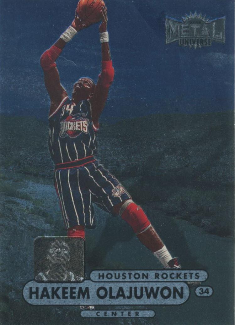 1997 Metal Universe Championship Hakeem Olajuwon #61 card