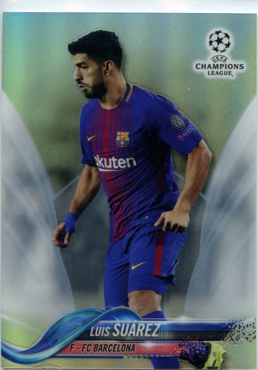 2017 Topps Chrome UEFA Champions League Luis Suarez [Refractor] #62 card