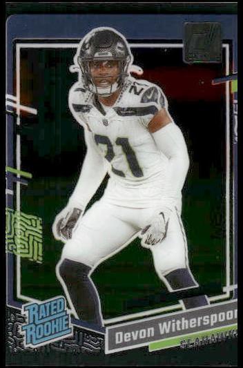 2023 Panini Clearly Donruss Devon Witherspoon #99 card