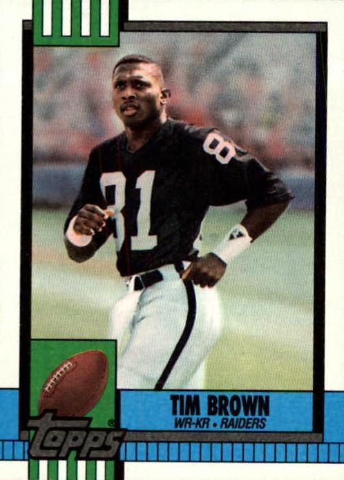 1990 Topps Tim Brown #295 card