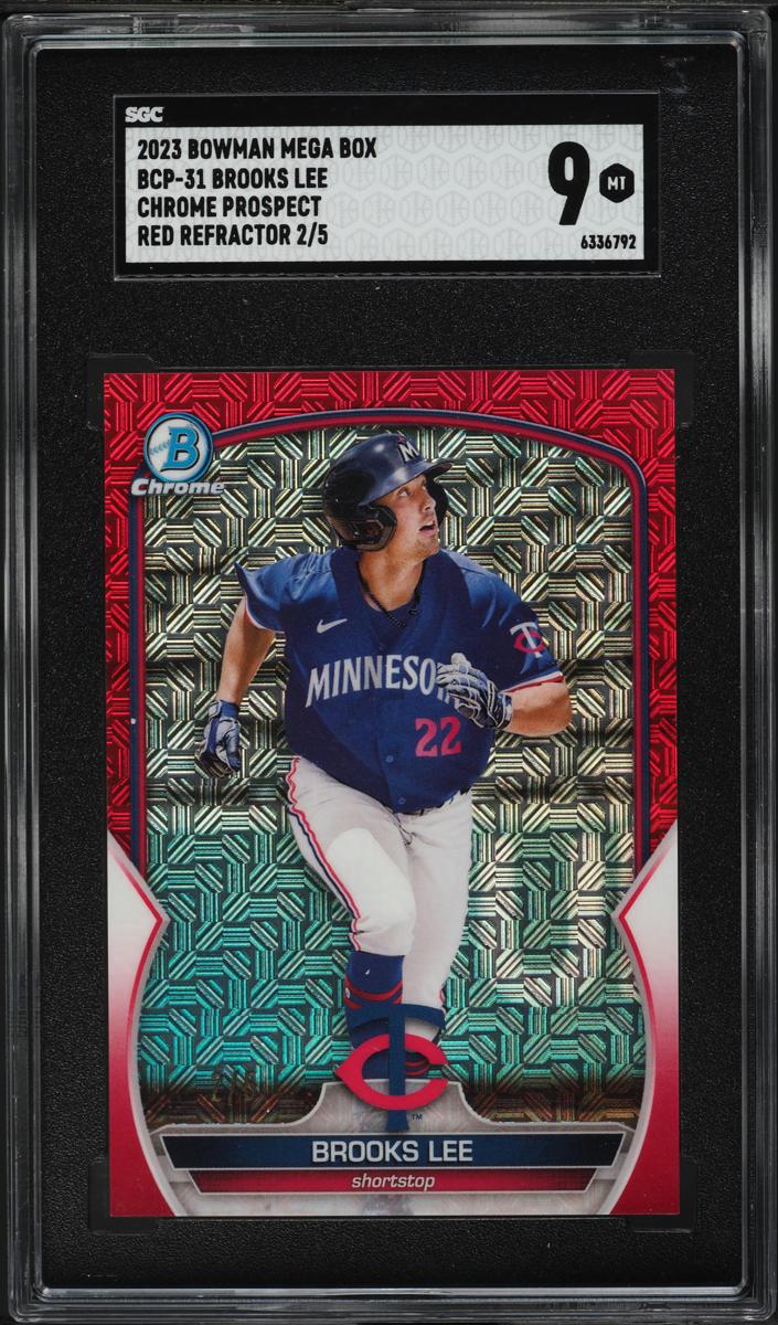 2023 Bowman Chrome Mega Box Baseball Red Brooks Lee #BCP-31 SGC 9
