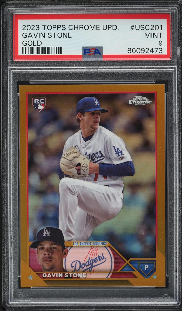 2023 Topps Chrome Update Baseball Gold Gavin Stone #USC201 PSA 8.5