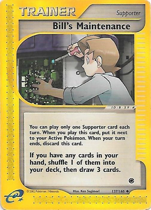Bill's Maintenance 2002 Pokemon Expedition Base Set