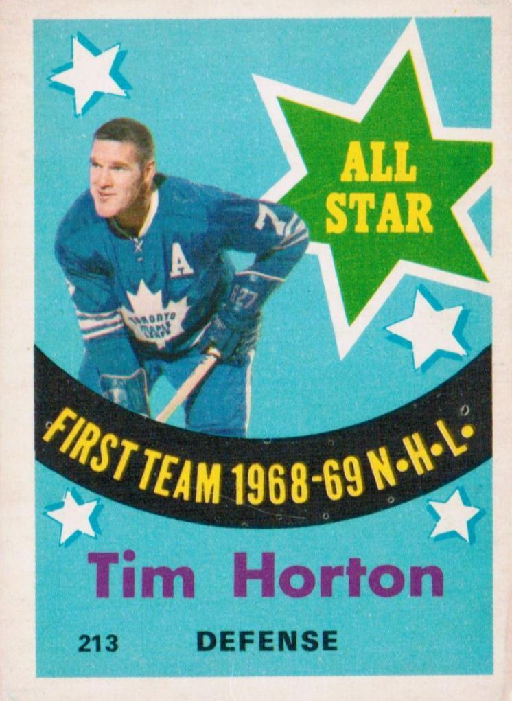 1969 Tim Horton #213