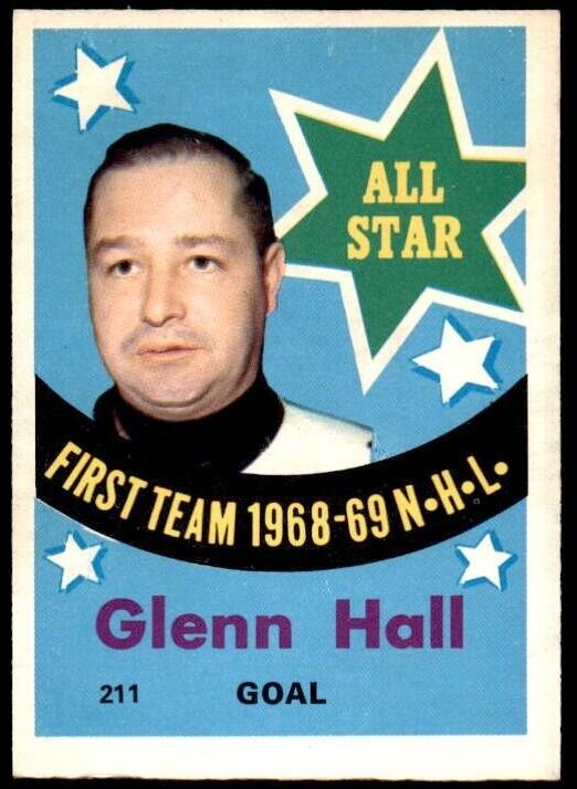 1969 O-Pee-Chee Glenn Hall #211 card