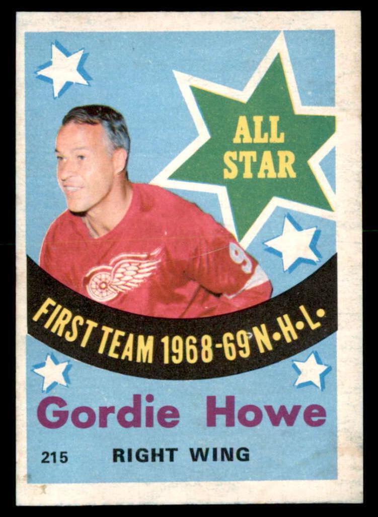 1969 O-Pee-Chee Gordie Howe #215 card