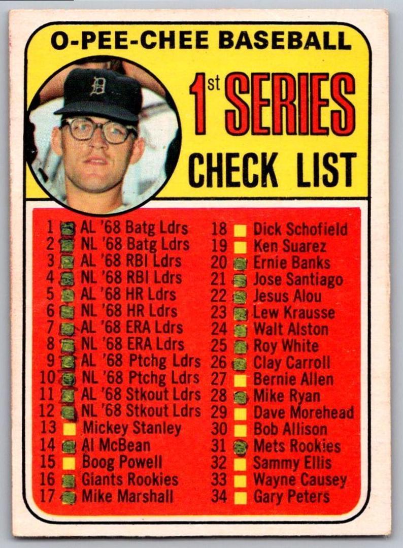 1969 Checklist 1-109 #57