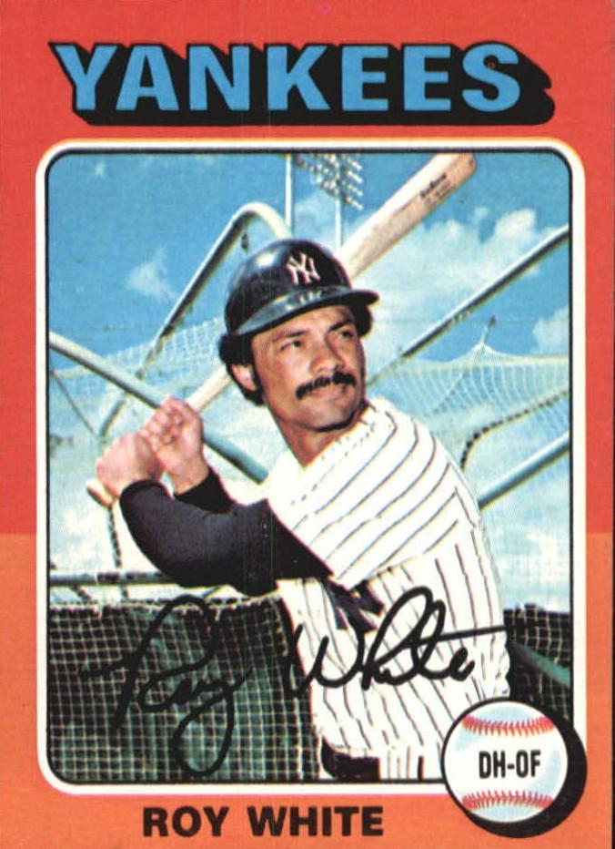 1975 Topps Mini Roy White #375 card