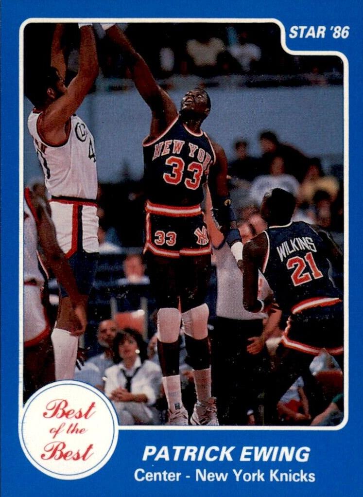 1986 Star Best Of The Best Patrick Ewing #7 card