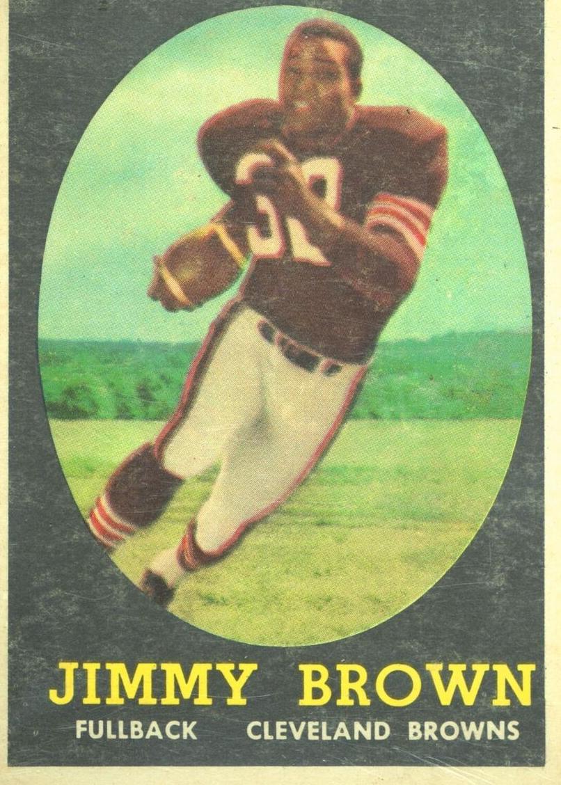 1958 Topps #62 Jim Brown front