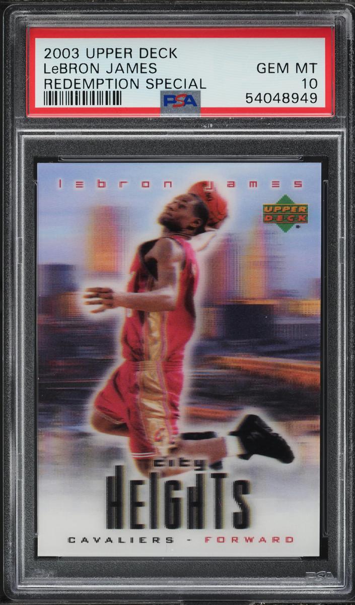 LeBron James 2003 Upper Deck Redemption Special City Heights Basketball