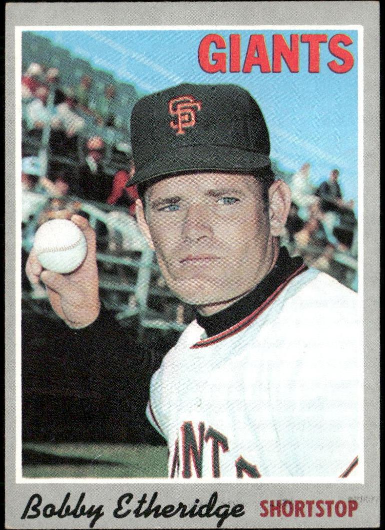 1970 Topps Bobby Etheridge #107 card