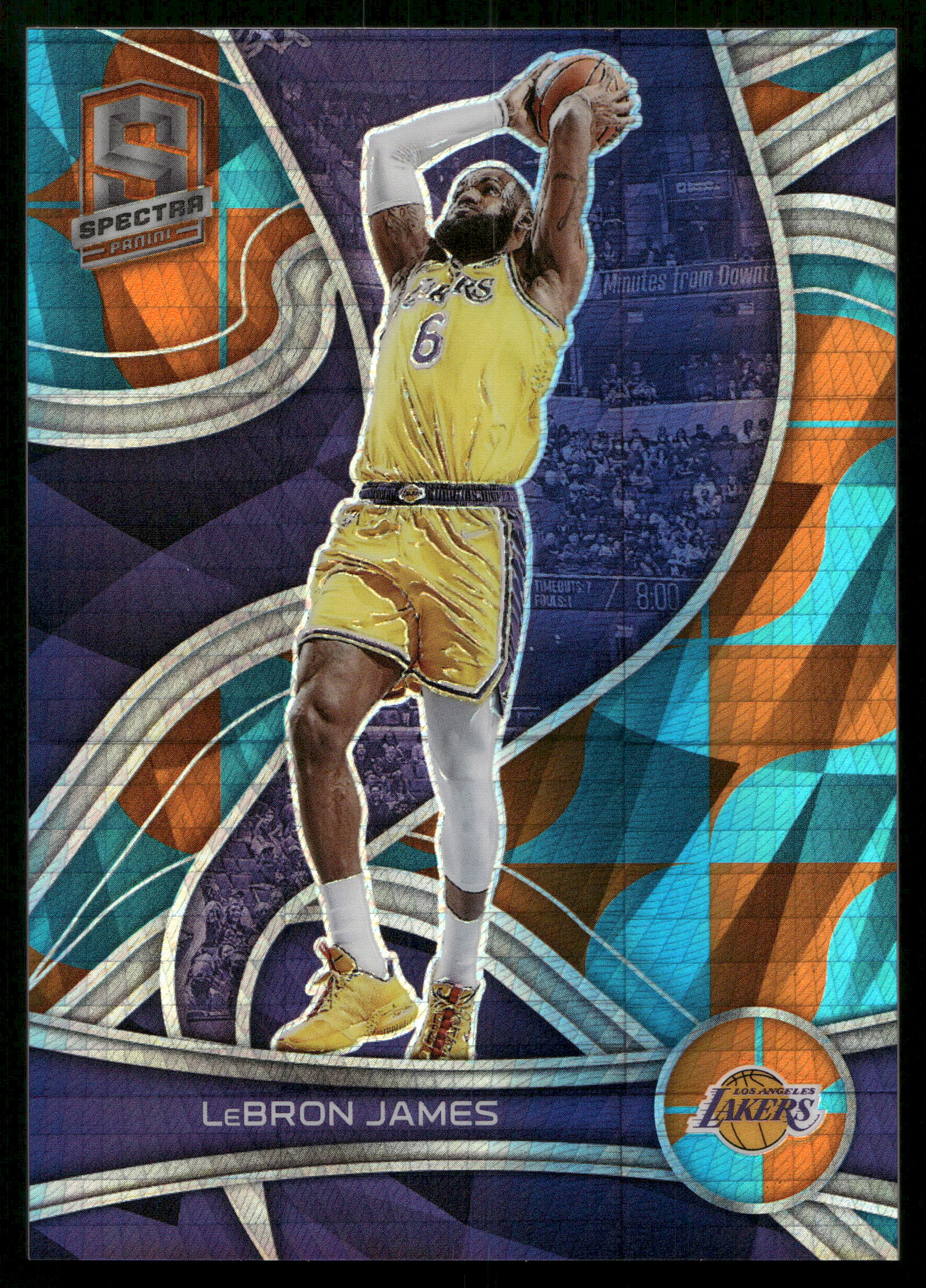 2021 LeBron James [Asia Blue Orange] #6
