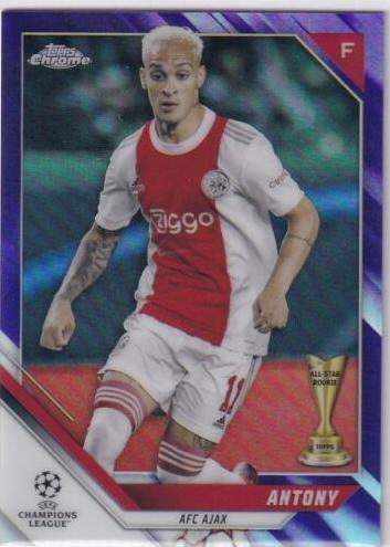 2021 Topps Chrome UEFA Champions League Antony [Red] #31 card