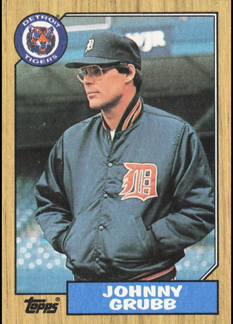 1987 Topps Johnny Grubb #384 card