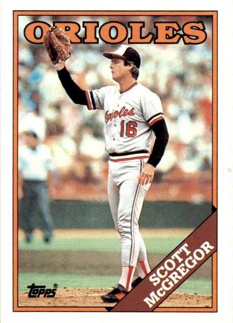 1988 Topps Scott McGregor #419 card