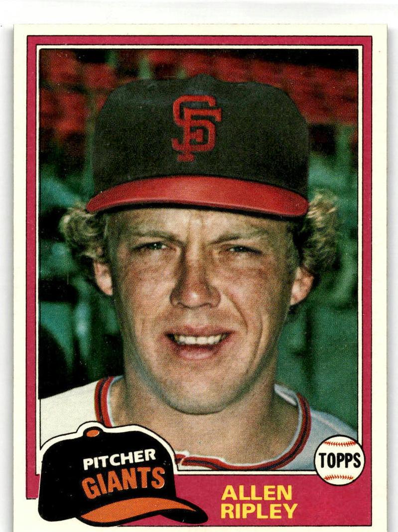 1981 Topps Allen Ripley #144 card