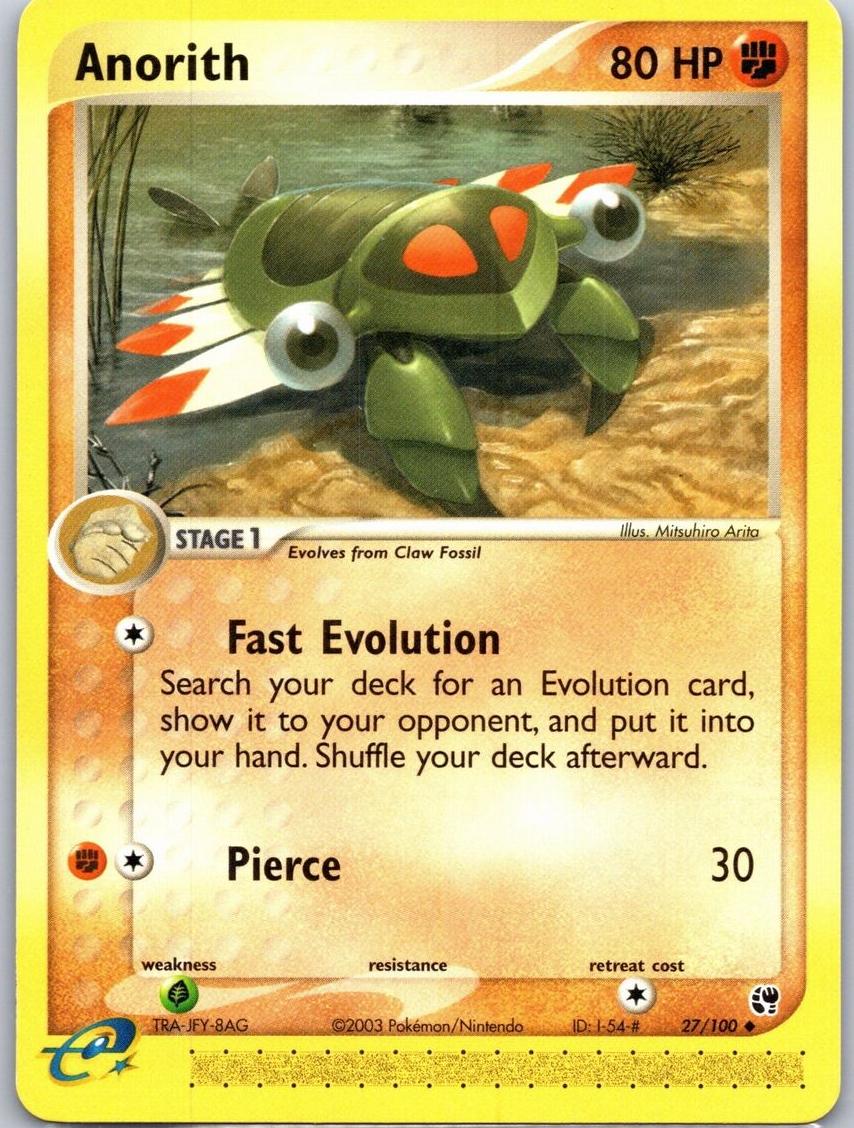 Anorith 2003 Pokemon EX Sandstorm