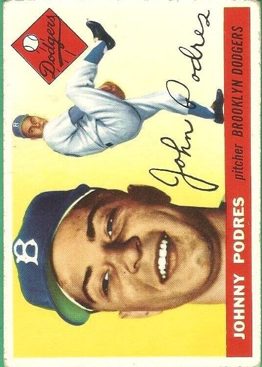1955 Johnny Podres #25