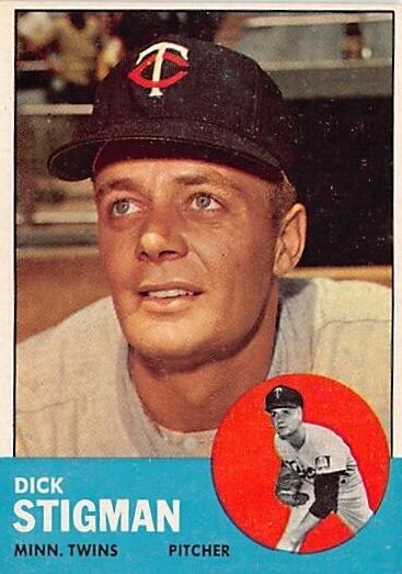 1963 Topps Dick Stigman #89 card