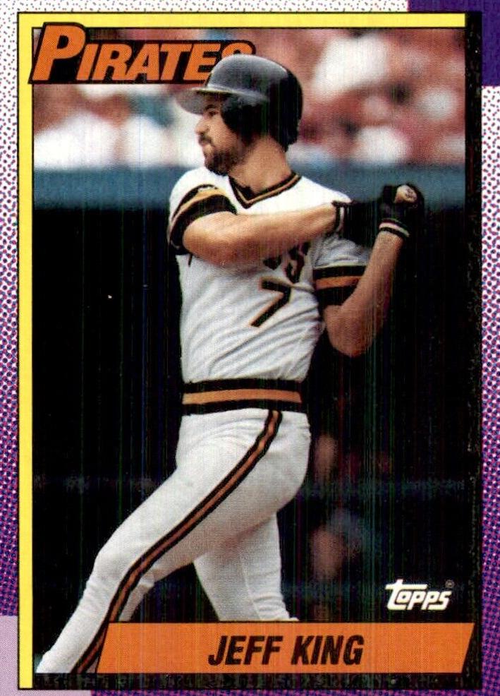 1990 Topps Jeff King #454 card