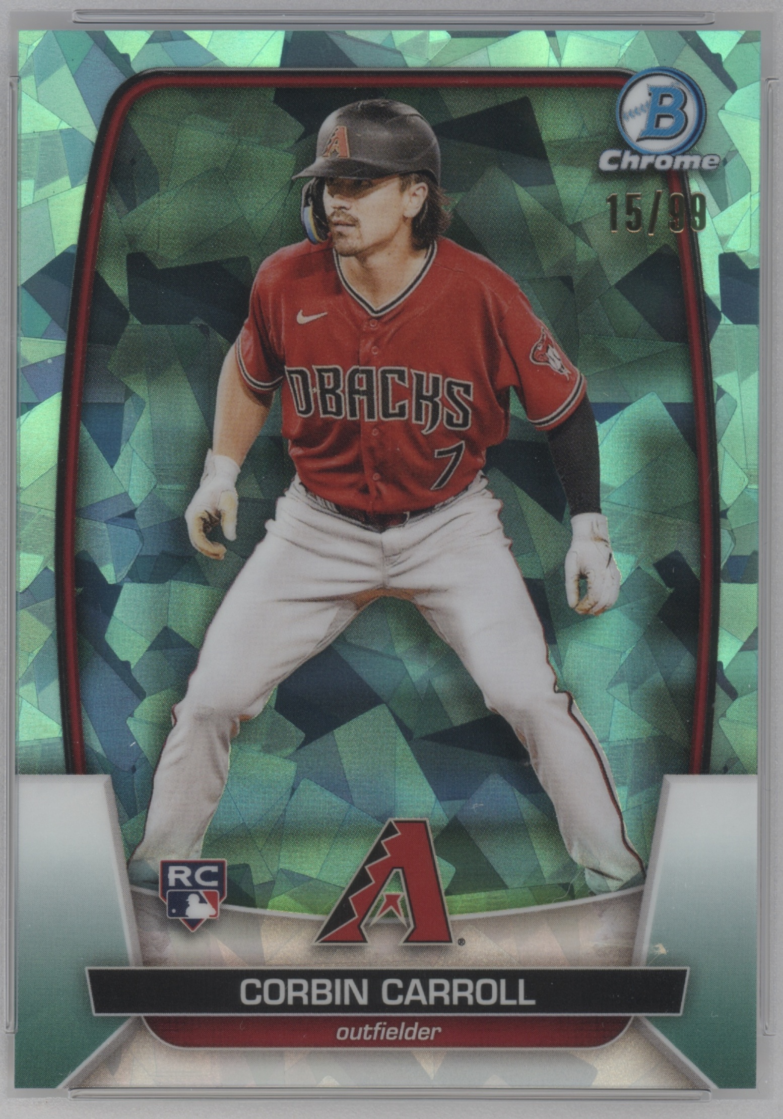 2023 Bowman Chrome Sapphire Baseball Aqua Refractor Corbin Carroll #5