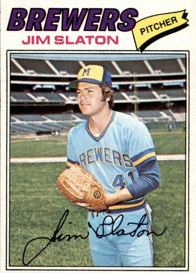 1977 Topps Jim Slaton #604 card