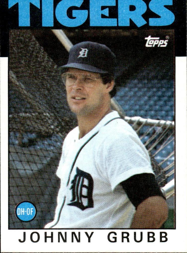1986 Topps Johnny Grubb #243 card