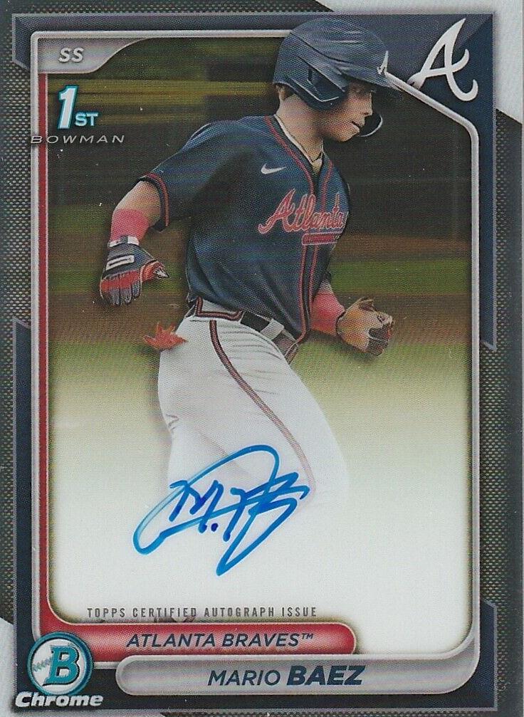 Mario Baez 2024 Bowman Chrome Baseball card