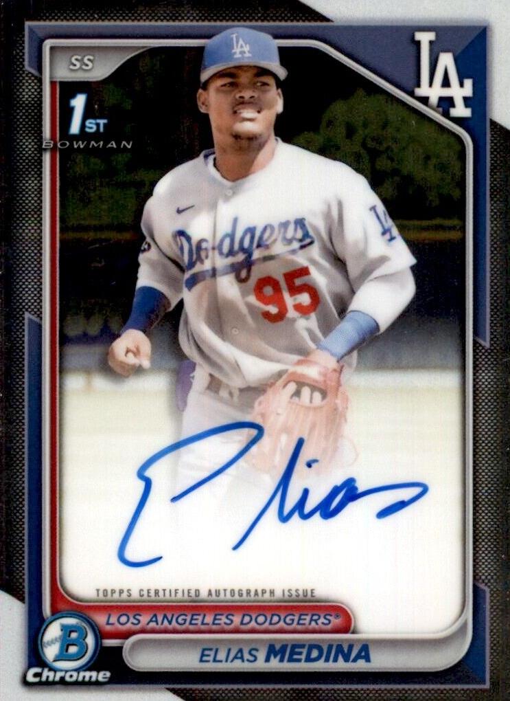Elias Medina 2024 Bowman Chrome Baseball card