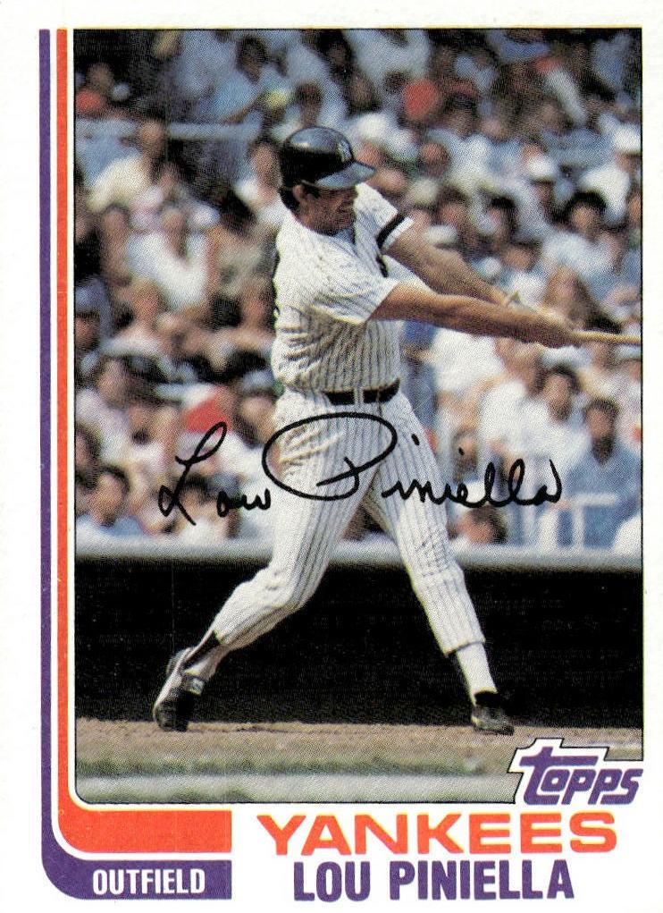1982 Topps Lou Piniella #538 card