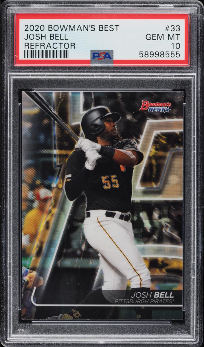 2020 Bowman's Best Baseball Refractor Josh Bell #33 PSA 9