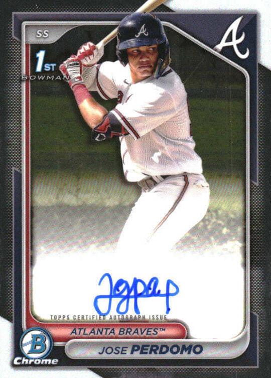 2024 Bowman Chrome Jose Perdomo #CPA-JP card