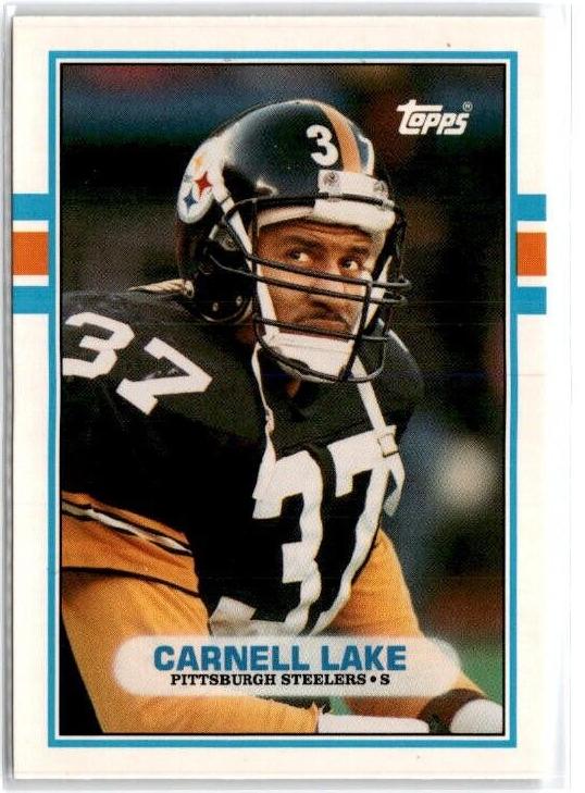 1989 Topps Traded Carnell Lake #80T card