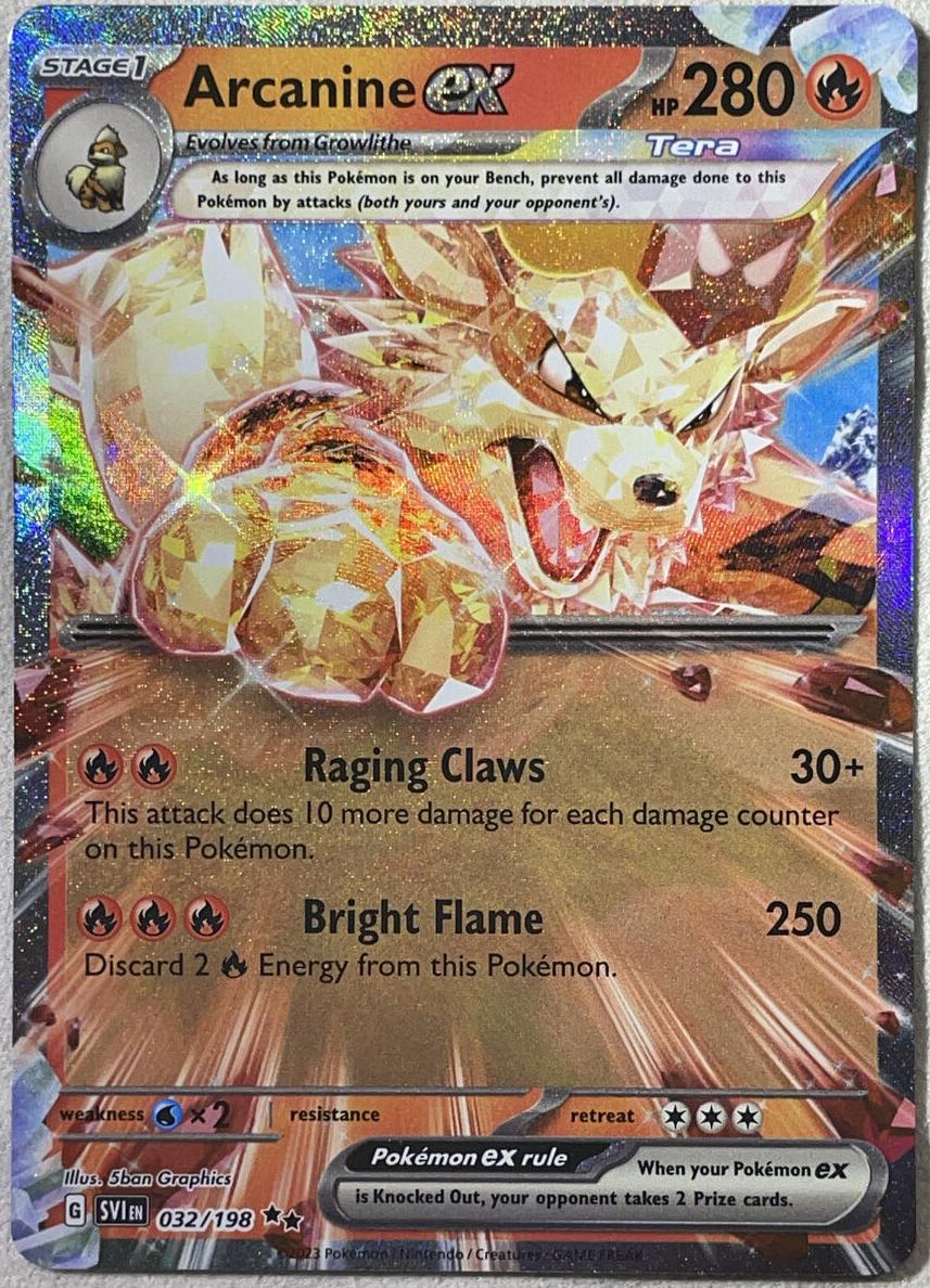 2023 Pokemon Scarlet & Violet Holo #032 Arcanine front
